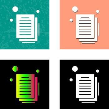 icono de vector de documento