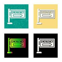 Emergency Sign Vector Icon