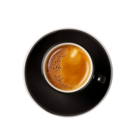 Tasty hot coffee in ceramic cup isolated on transparent background png