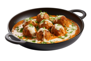 Fresco malai kofta plato aislado en transparente antecedentes png