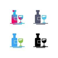 Wine Bottle Vector Icon