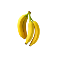 Fresh bananas isolated on transparent background png