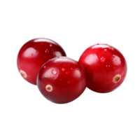 Fresh cranberry pair isolated on transparent background png