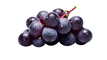 Fresh bunch of grapes isolated on transparent background png