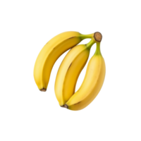 Fresco bananas aislado en transparente antecedentes png