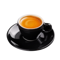 Tasty hot coffee in ceramic cup isolated on transparent background png