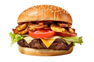 savoureux champignon Suisse Burger sur transparent Contexte png