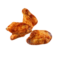 savoureux frit poulet isolé sur transparent Contexte png