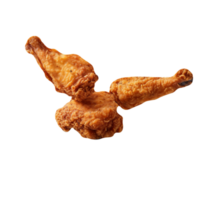 sabroso frito pollo aislado en transparente antecedentes png