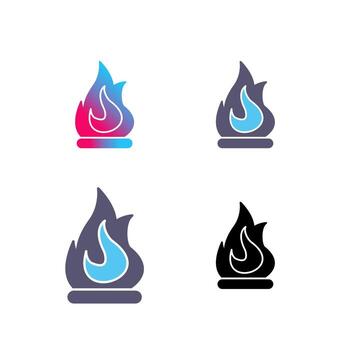 icono de vector de fuego