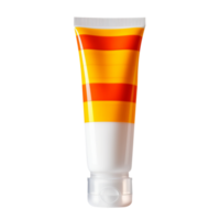 sunscreen or sunblock cream tube isolated on transparent background png