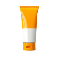 sunscreen or sunblock cream tube isolated on transparent background png