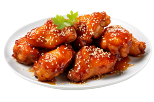 savoureux teriyaki frit isolé sur transparent Contexte png