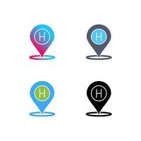 Hotel Location Vector Icon