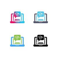 E Learning Vector Icon