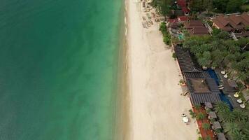 4k aérien drone métrage de Lamai plage sur koh Samui video