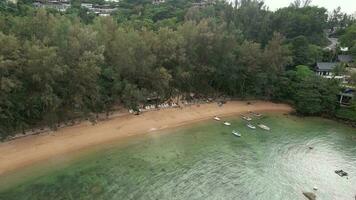 4K Aerial Drone Footage Hua Beach, Kathu, Phuket, Thailand video