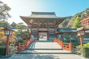 saga, kyushu, japón - octubre 25, 2018 yutoku inari santuario, Kashima ciudad, famoso inari santuarios, de japon parte superior Tres santuarios foto