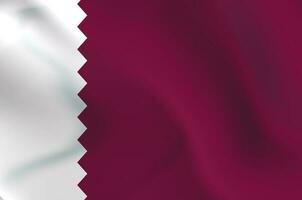 Qatar flag illustration image photo