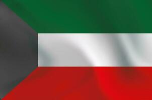 Kuwait flag illustration image photo