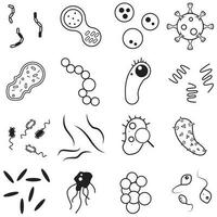 bacterias relacionado vector línea iconos contiene tal íconos como virus, colonia de bacterias y más.