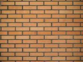 Orange brick wall texture background photo