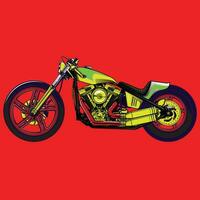 motorcycle classic design vector