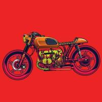 motorcycle classic design vector