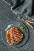 Grilled beef steak photo