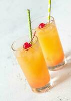 Tequila sunrise cocktails photo