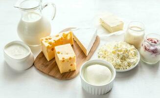 Assortment of dairy products photo