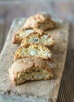 Cantuccini on the wooden board photo