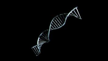 Dna icon seamless loop Animation video transparent background with alpha channel.