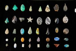 Mixed gemstones for jewelry photo