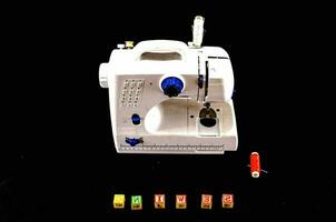 Isolated sewing machine photo