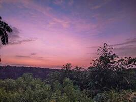 sunset in the mountains.nature view. photo