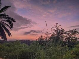 sunset in the mountains.nature view. photo