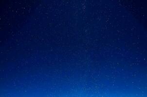 Starry blue sky photo