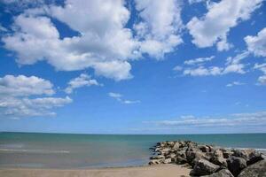 Scenic beach view photo