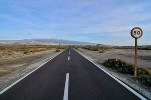 vista panorámica de la carretera foto