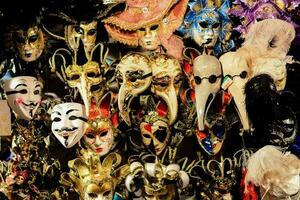 Carnival masks display photo