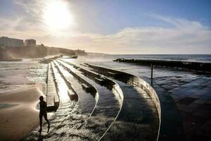 Huge sea waves photo