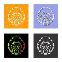 Orangutan Vector Icon