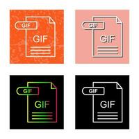 icono de vector de gif