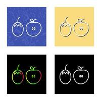 Fruits and VVegetables Vector Icon