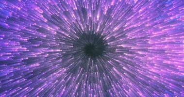 Abstract purple energy magical glowing spiral swirl tunnel particle background with bokeh effect photo