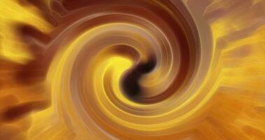 Yellow background of twisted swirling energy magical glowing light lines abstract background photo