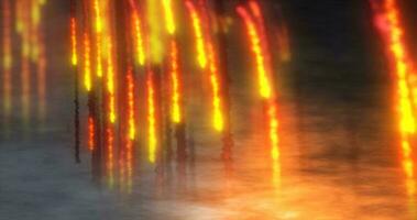 Abstract bright meteors burning falling from the sky, meteorites falling with fire and smoke abstract background photo