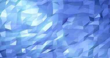 Abstract blue low poly triangular mesh background photo