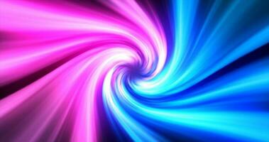 Abstract blue purple swirl twisted abstract tunnel from lines background photo